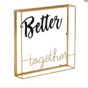 Better Together decor sign